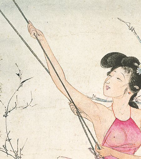 嵩明县-胡也佛的仕女画和最知名的金瓶梅秘戏图